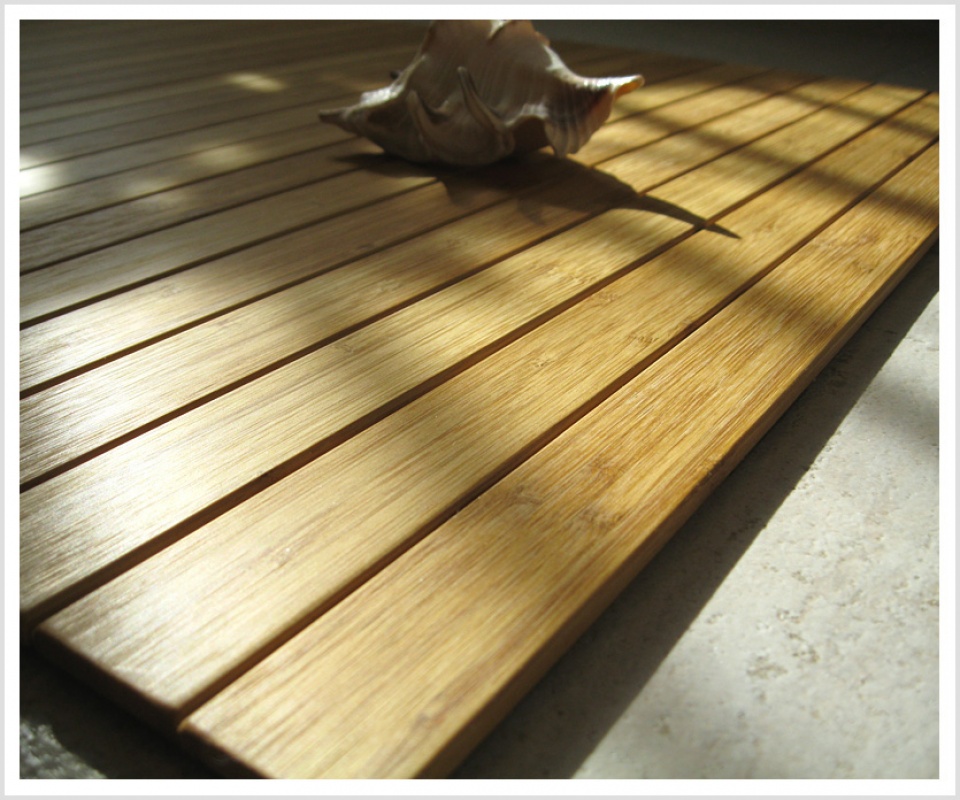 Holz-Badteppich FLAIR Bambusteppich/Bad/Sauna